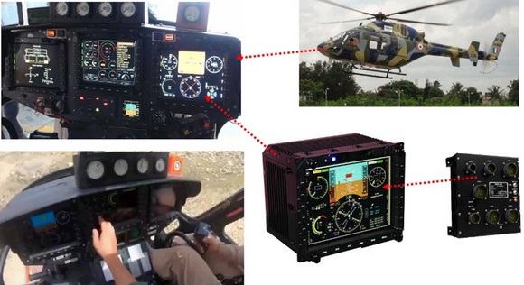 Light Utility Helicopter Cockpit display